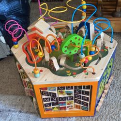 Wooden Activity Cube