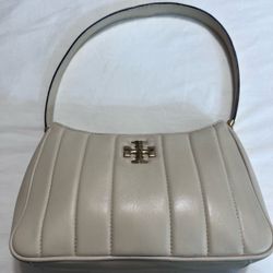 Tory Burch Kira Mini Quilted Leather Crossbody or Shoulder Bag – Brie / Rolled Gold