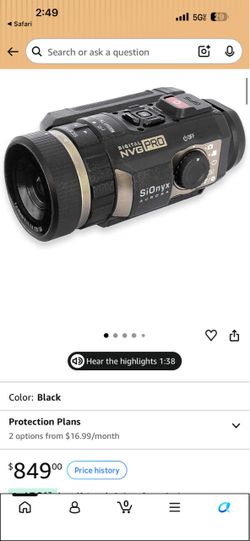 Sionyx Pro night vision camera