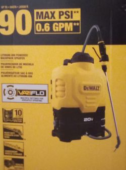 DeWalt Lithium Ion Powered Backpack Sprayer