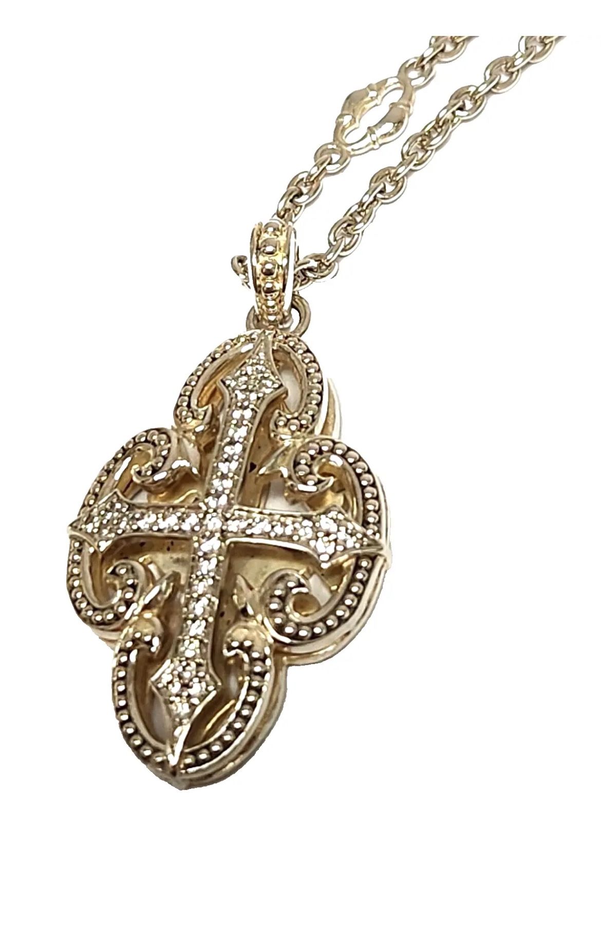 Scott Kay Filigree Cross Sterling Silver