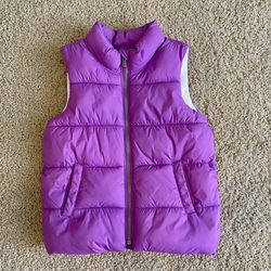 Girls Puffer Vest Size 5