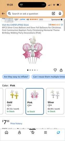 Bautismo decor balloons
