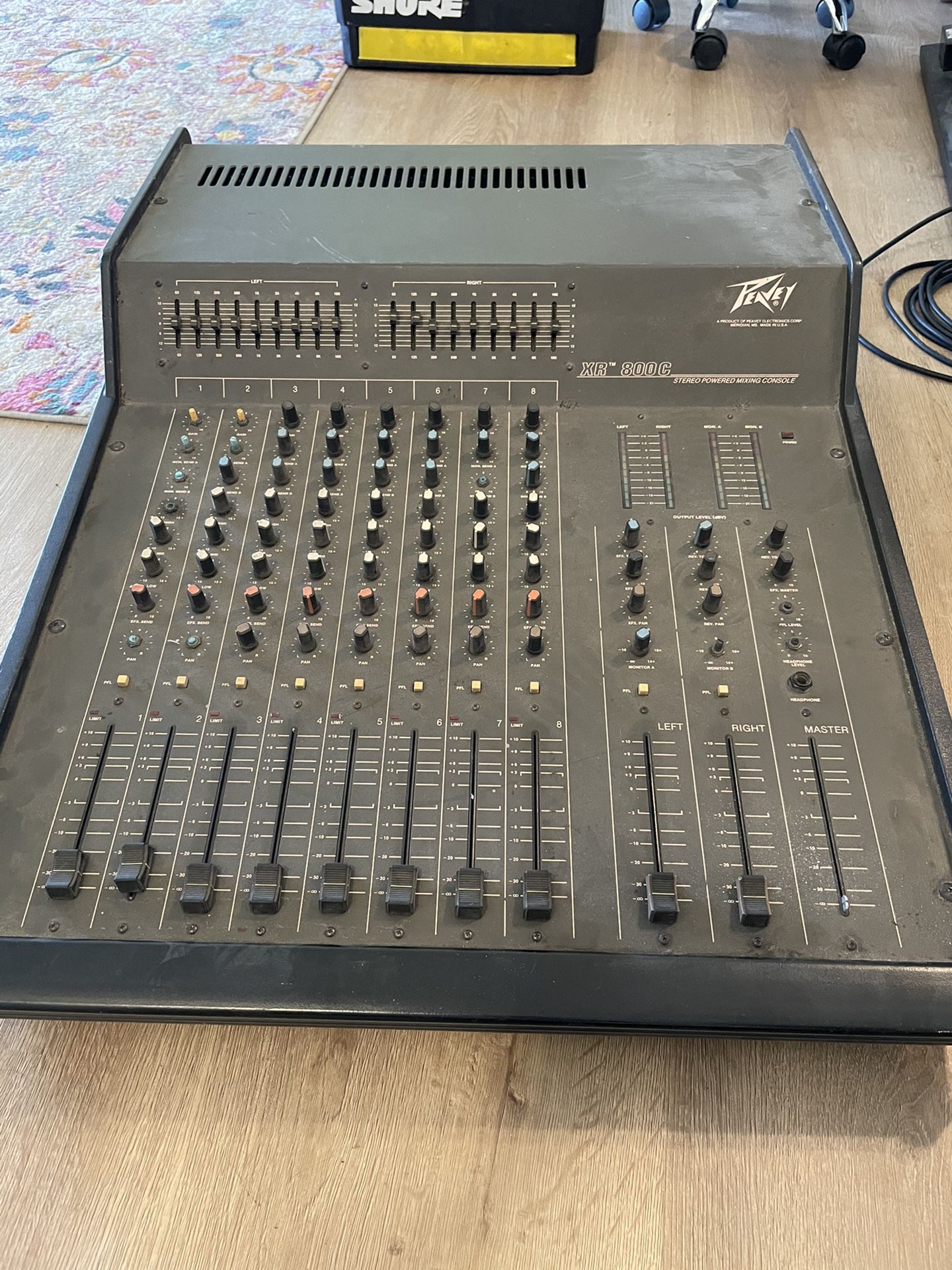 Peavy XR800C 8 Channel Mixing Board 