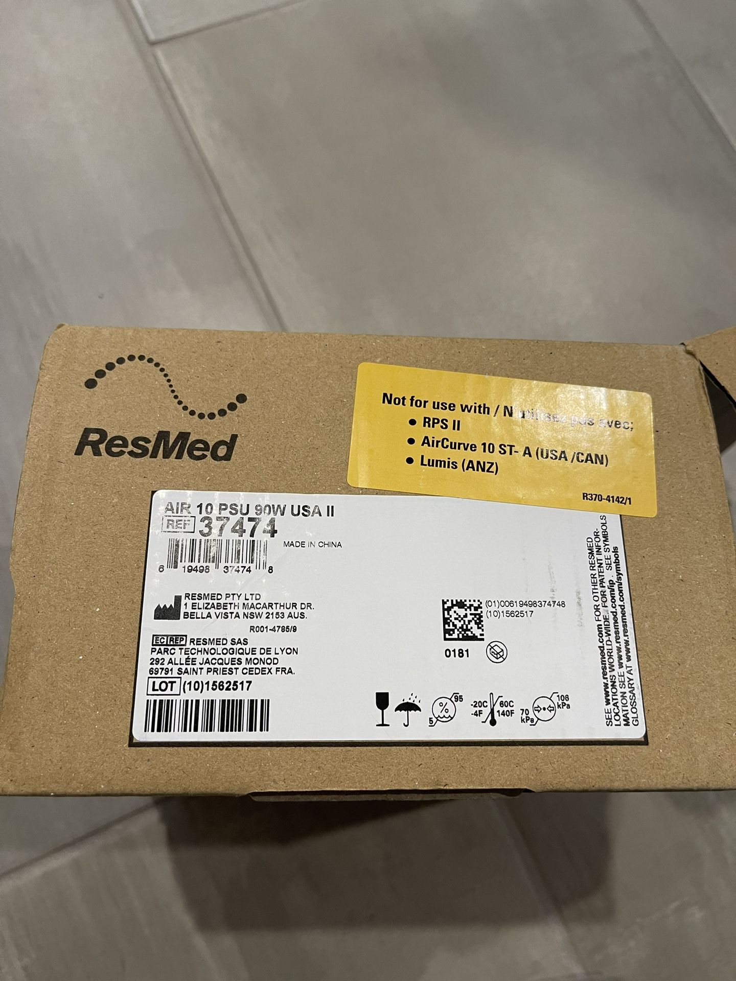 AC DC Adapter For Resmed Air 10 PSU 90W USA II