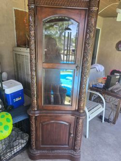 Side table solid wood rod iron
