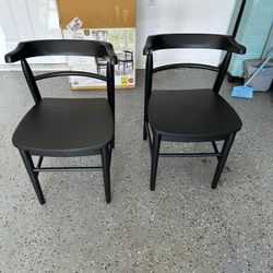 Dining Chairs 2pk Kaysville Curved Back Wood Dining Chair Black - Threshold™