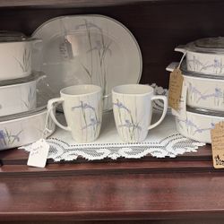 Corning Shadow Iris Casserole Platter 