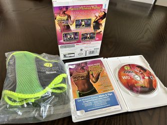 Zumba Fitness Join the Party (Nintendo Wii, 2010) w/ Exercise Belt 