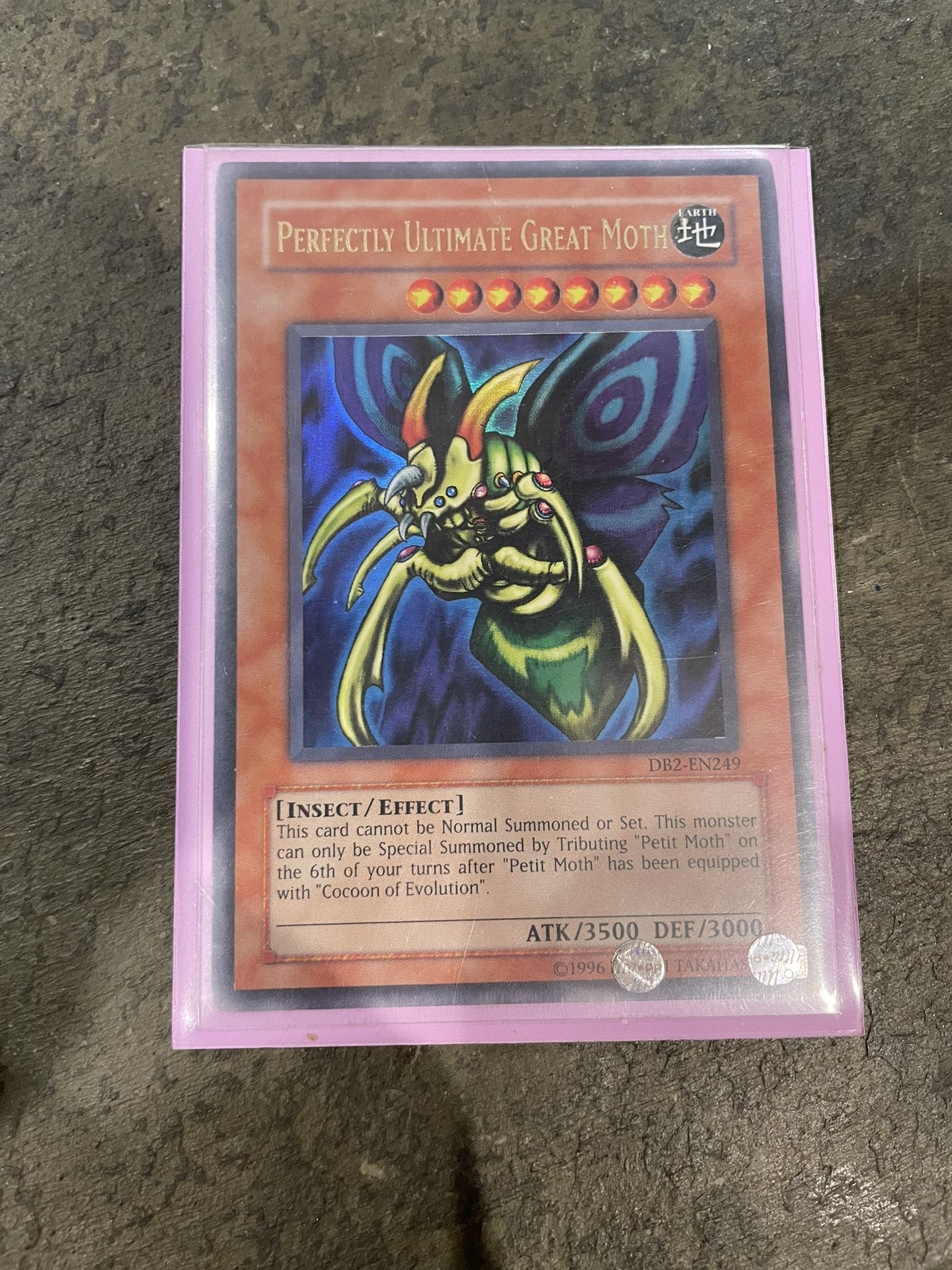Perfectly Ultimate Great Moth Yugioh Card HOLO