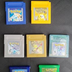 Original Pokemon Gameboy Cartridges