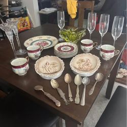 Antique China, Glassware, Etc.