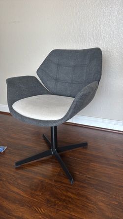 Blue/ Gray / Navy / Cream office chair spins