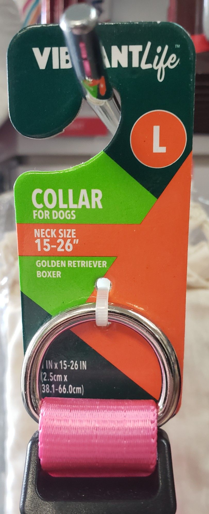 Vibrant Life Solid Nylon Dog Colar, Large size