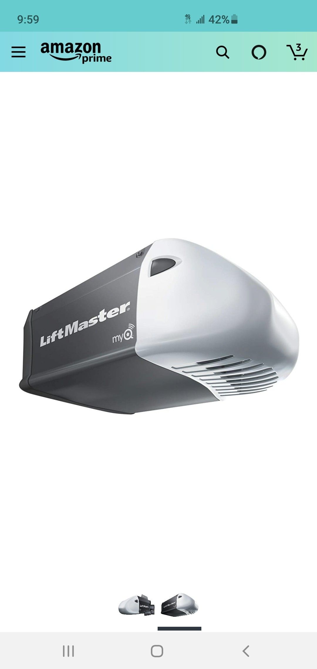 Garage door opener, Model# 8165W