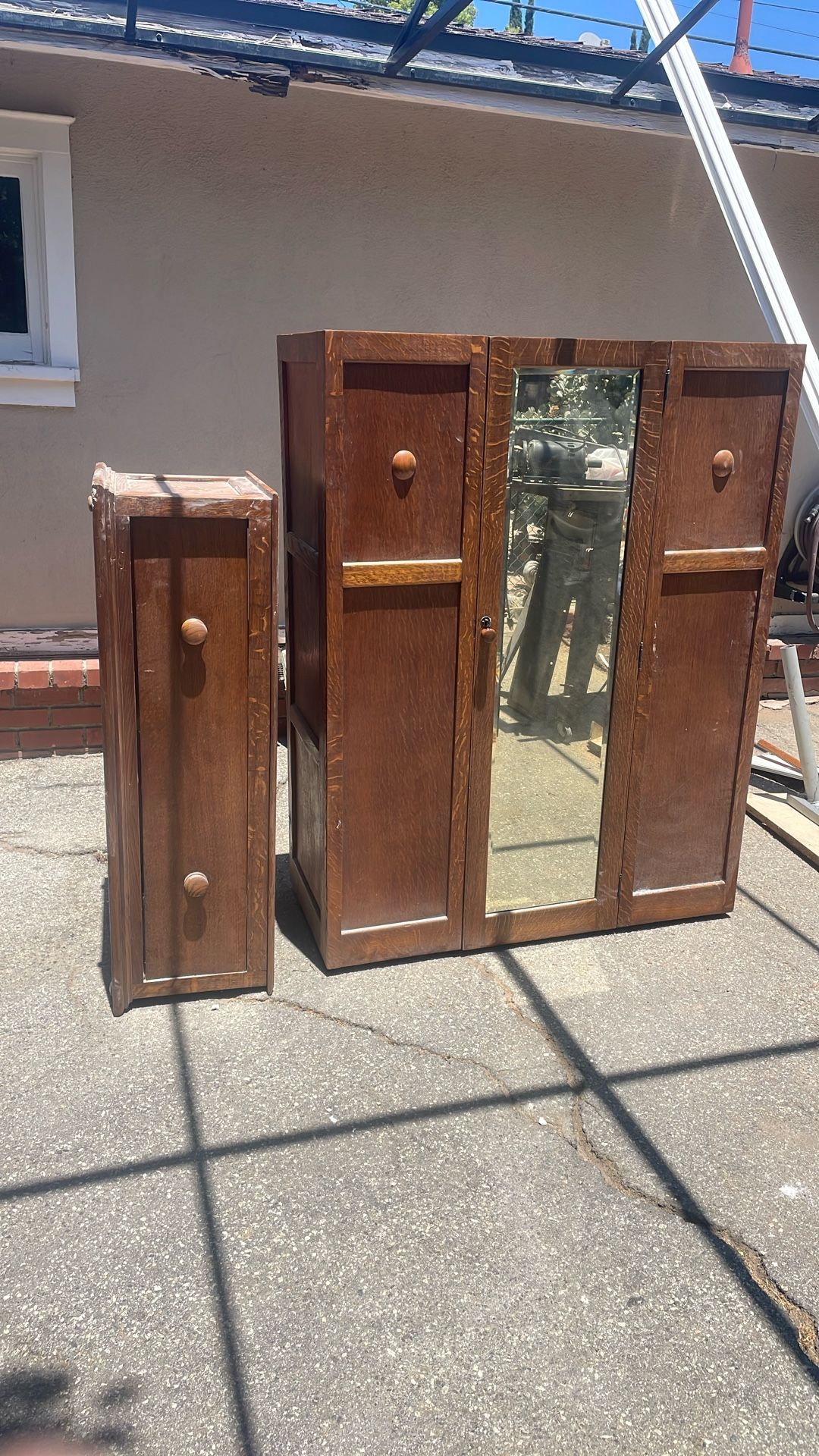 Antique oak Armoir