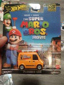 Super Mario Bros Plumber Van Hot Wheels 
