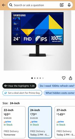 Samsung 24” Monitor
