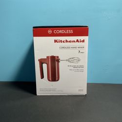 KitchenAid Cordless Hand Mixer 7 Speed Empire Red - KHMB732ER