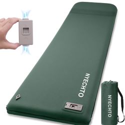 Self Inflating Sleeping Pad with Electric Pump, 3.14" Ultra-Thick Memory Foam Sleeping Mats