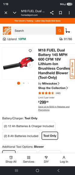 Milwaukee blower (tool only)
