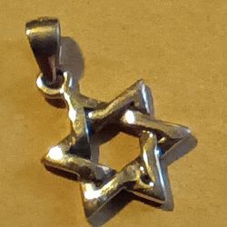 Sterling Silver Star of David Pendant