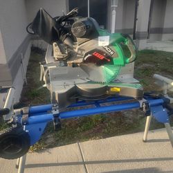 Hitachi 12" Sliding Compound Miter Saw With Stand