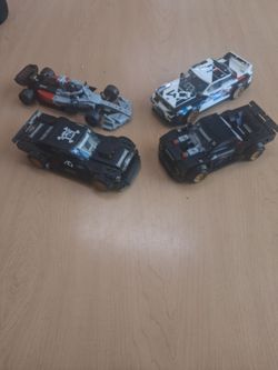 3 Lego Speed Champions Sets and 1 MOC