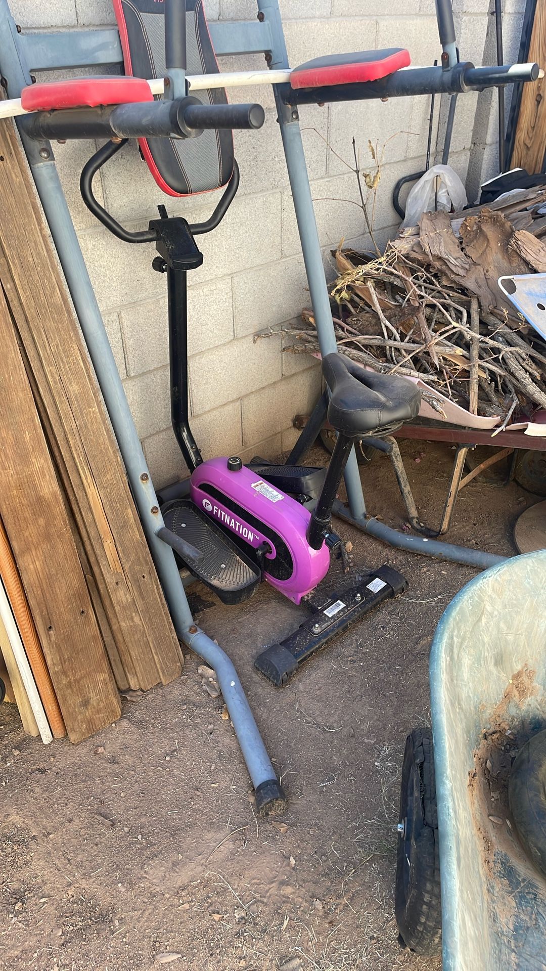 Exercise Bike And Work Out Station 