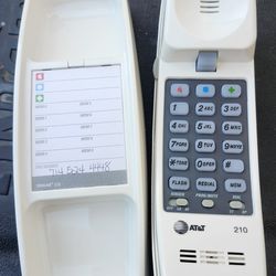 vintage AT&T 210 Trimline corded telephone