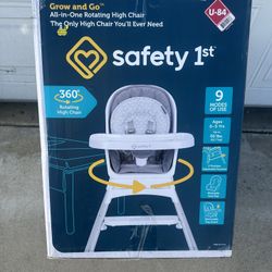 Rotating High Chair, Soft Ash