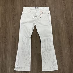 Purple Jeans Flared 