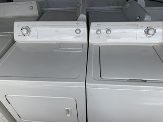 Whirlpool top load washer and dryer set