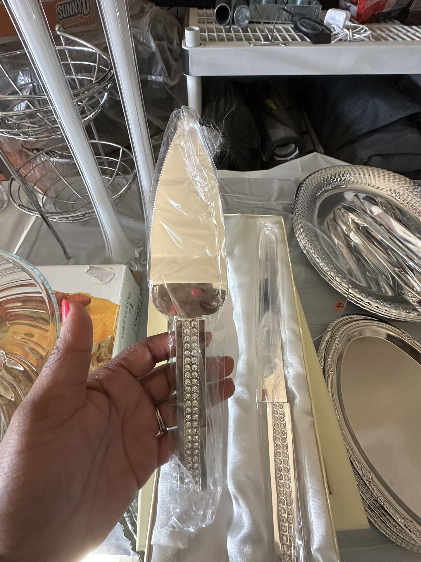 Sliver And Bling Knife Set