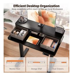 Black Electric Standing Desk