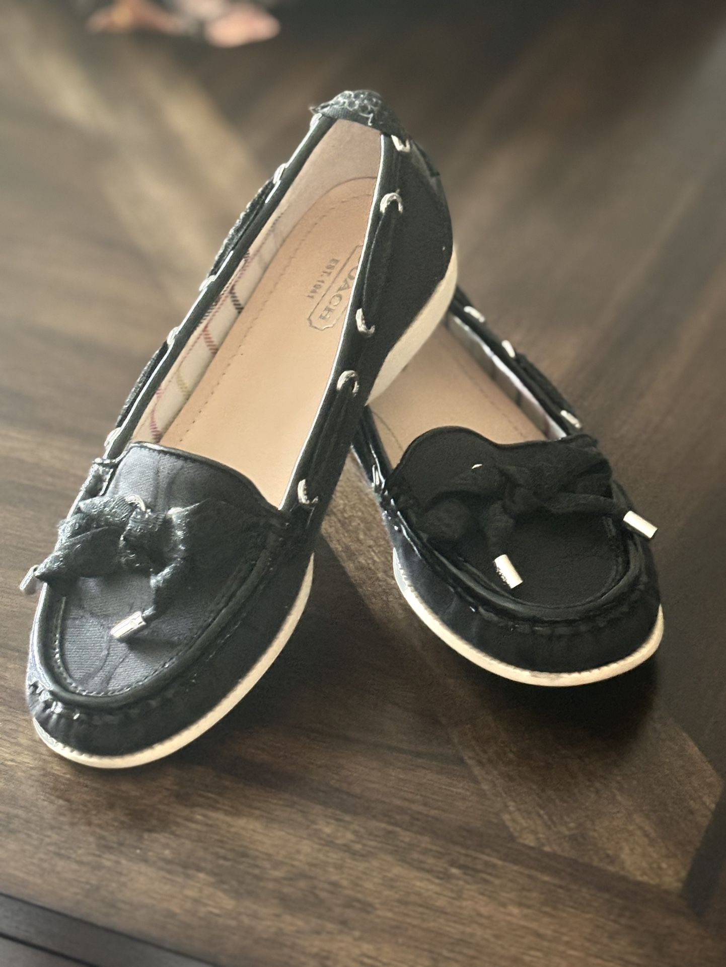 Coach Carisa Black Canvas