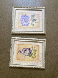 Hydrangeas set of frames HOME INTERIORS