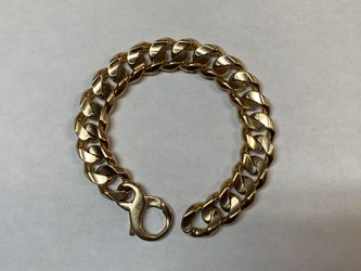 14K Yellow Gold Curb Cuban Link Bracelet (8.5”) - 88.8 Grams 
