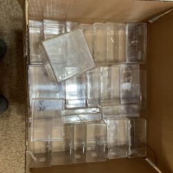 Box Of Plastic Cases For Sports Cards, Pokémon, MTG, etc NO CARDS INCLUDED 