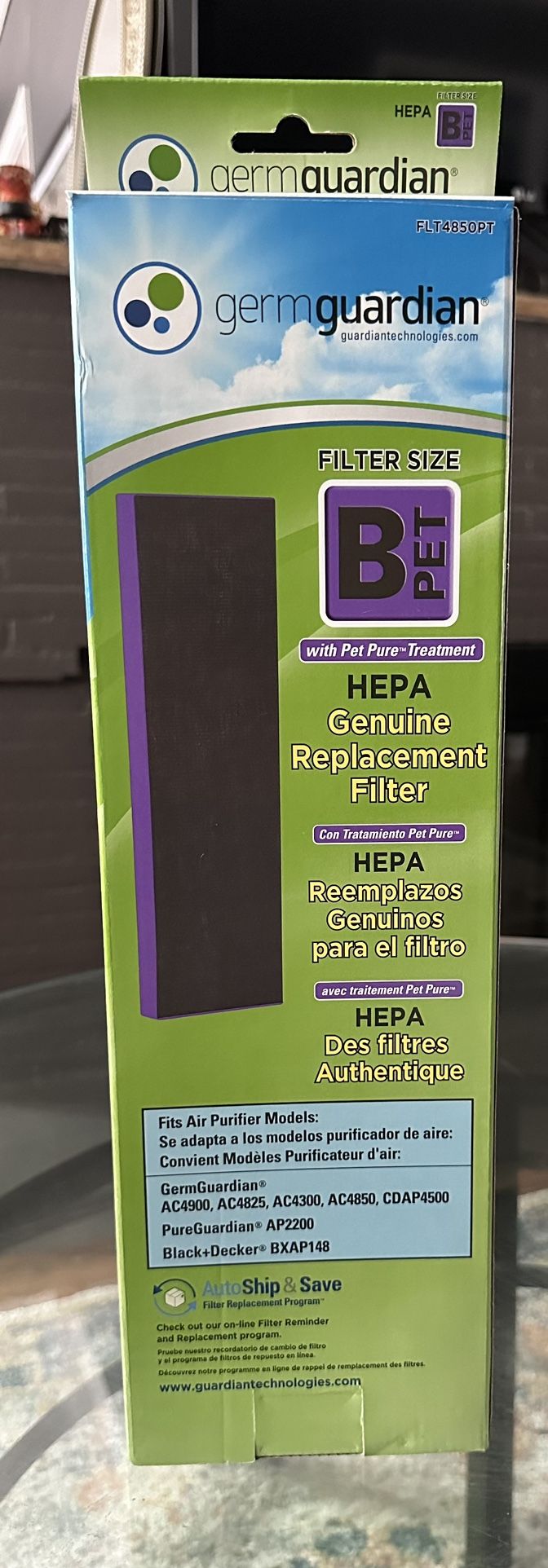 Germ Guardian HEPA B PET