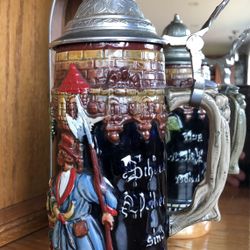 Vintage German Beer  Stein: West Germany Vintage Beer Stein Auch Die Freud Hat Ihre Zeit