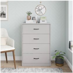 Gray 4 Drawer Dresser 