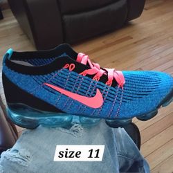 Nike Men's Air VaporMax Flyknit 3 Blue Fury Shoes AJ6900-401 Men’s Size 11