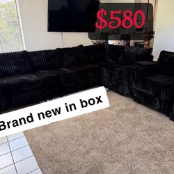 Reversible Loveseat + Reversible Loveseat W/USB Console & Cup Holders + Corner Wedge + Armless Chair