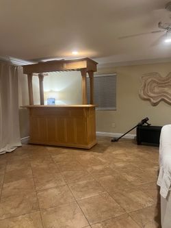 Solid wood bar
