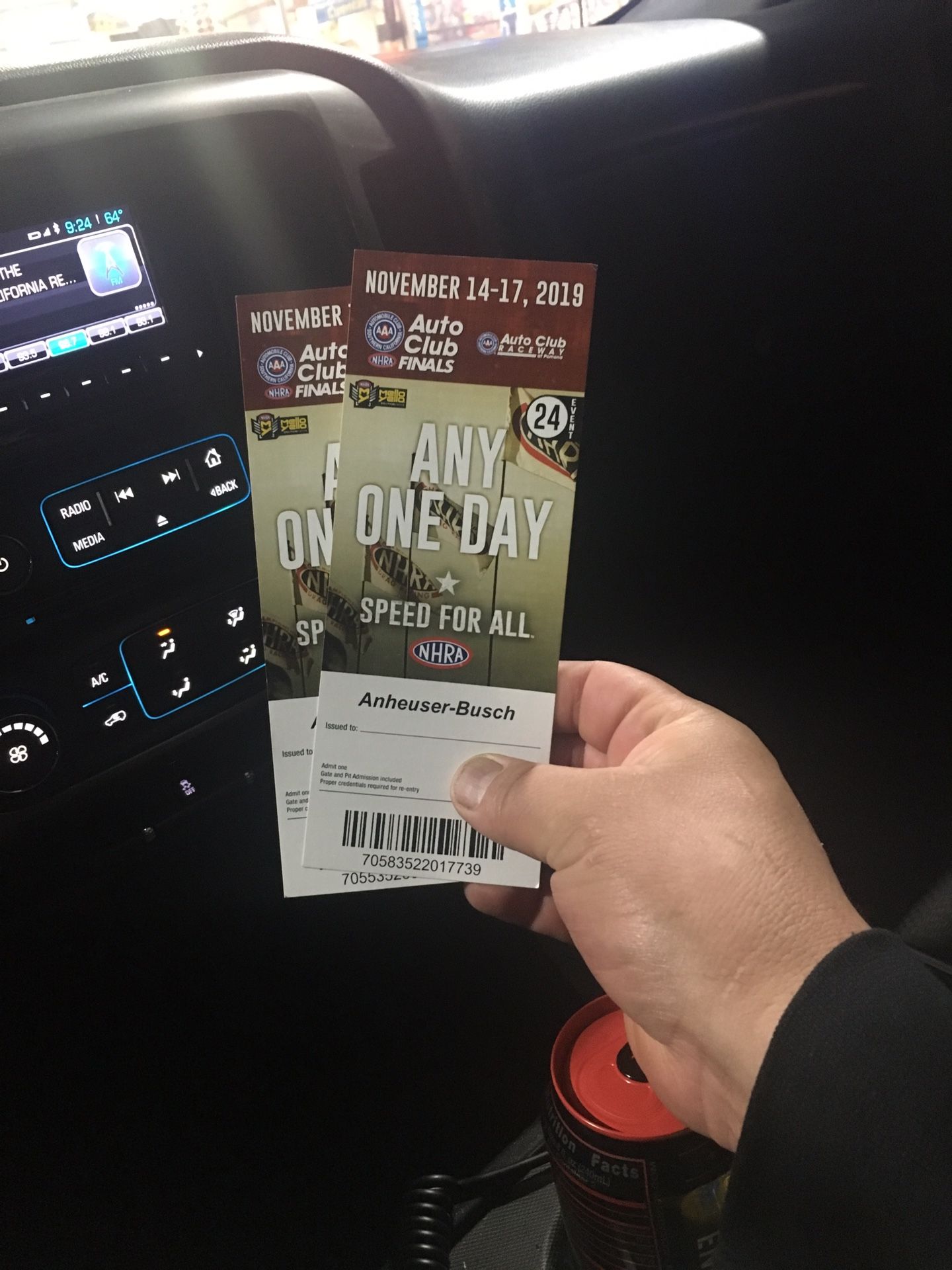 NHRA race tickets