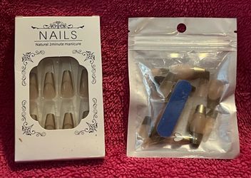 Press On Nails 2 Packages! SEALED! 24 Nails Per Set! NEW!