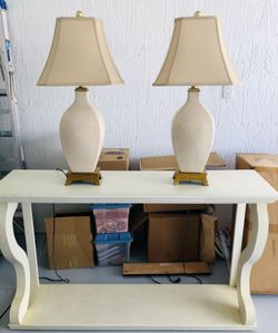 Cream End table 