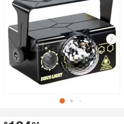 Party Black Disco Lights and Strobe Light 0 Lumen Sound Activated LED with Remote Control