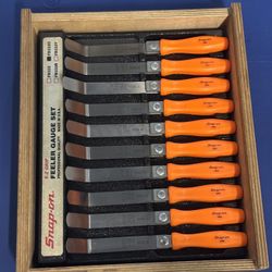 SNAP-ON TOOLS FB3330 E-Z GRIP FEELER GAUGE SET ORANGE HARD HANDLES, CASE USA